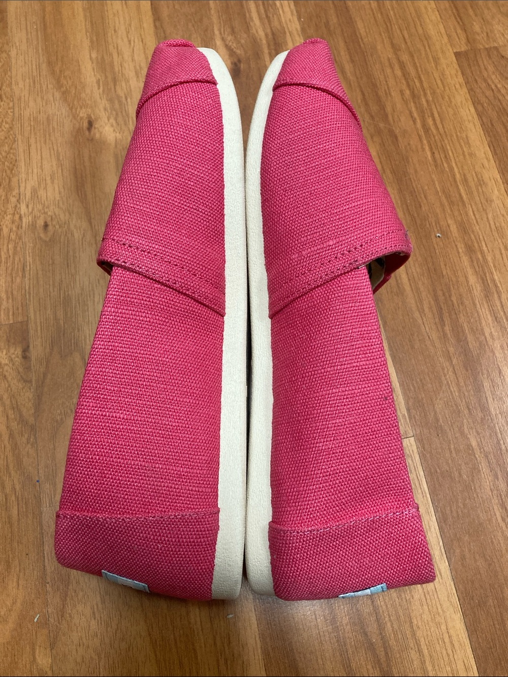 Toms Raspberry Canvas Slip-On Flats - Picture 4 of 6